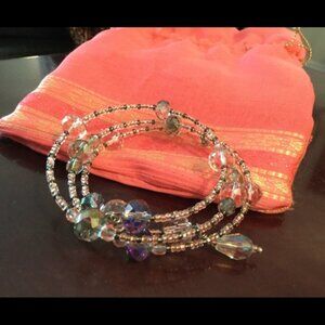 Single Strand Sparkly Bling Bracelet in Drawstring Pouch